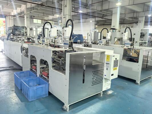High Efficiency 168 Automatic 2 Robot Arms Twisted Rope Paper Handle Pasting Machine Stable Output for Paper Handle Line
