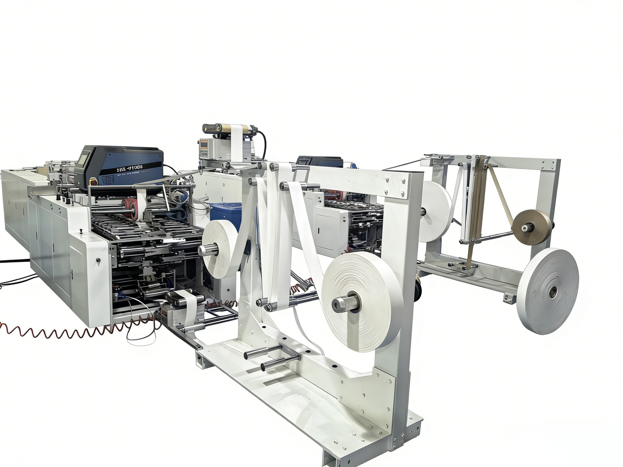 High Efficiency 168 Automatic 2 Robot Arms Twisted Rope Paper Handle Pasting Machine Stable Output for Paper Handle Line
